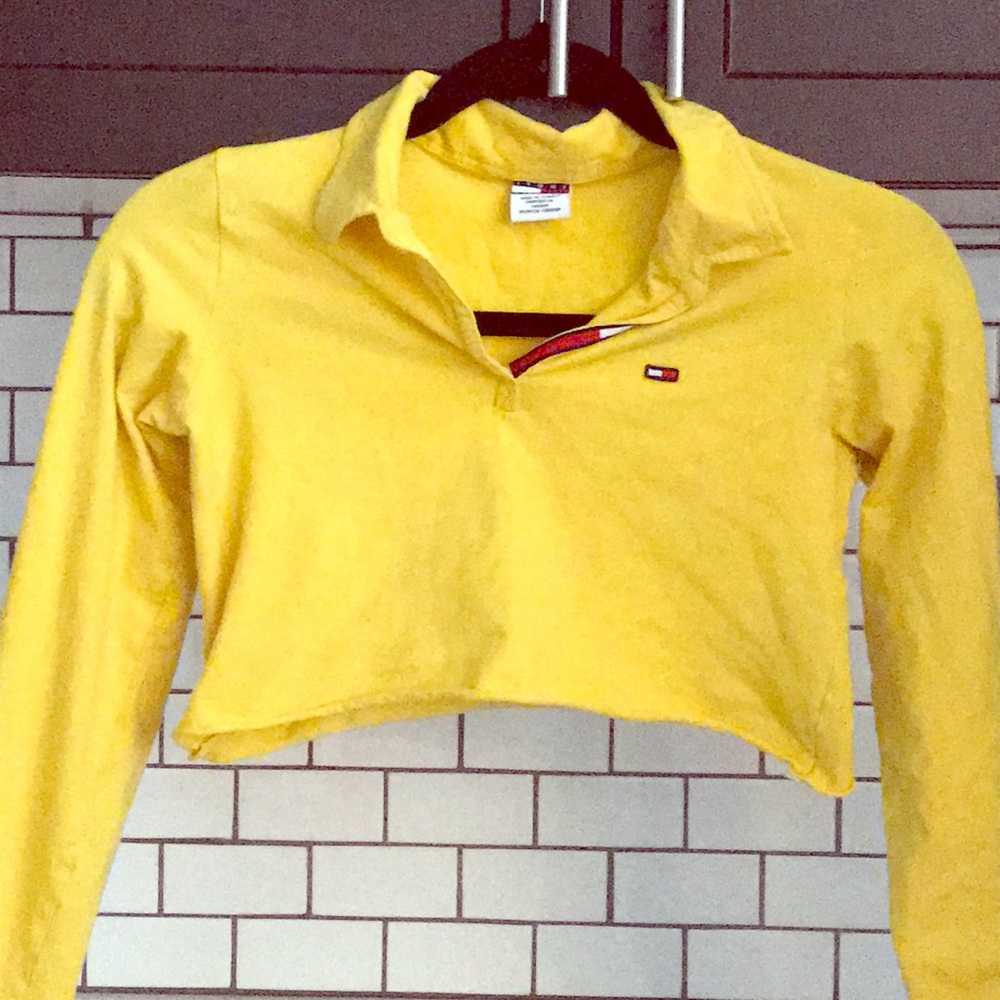Tommy Hilfiger Long Sleeve Crop Top Vintage